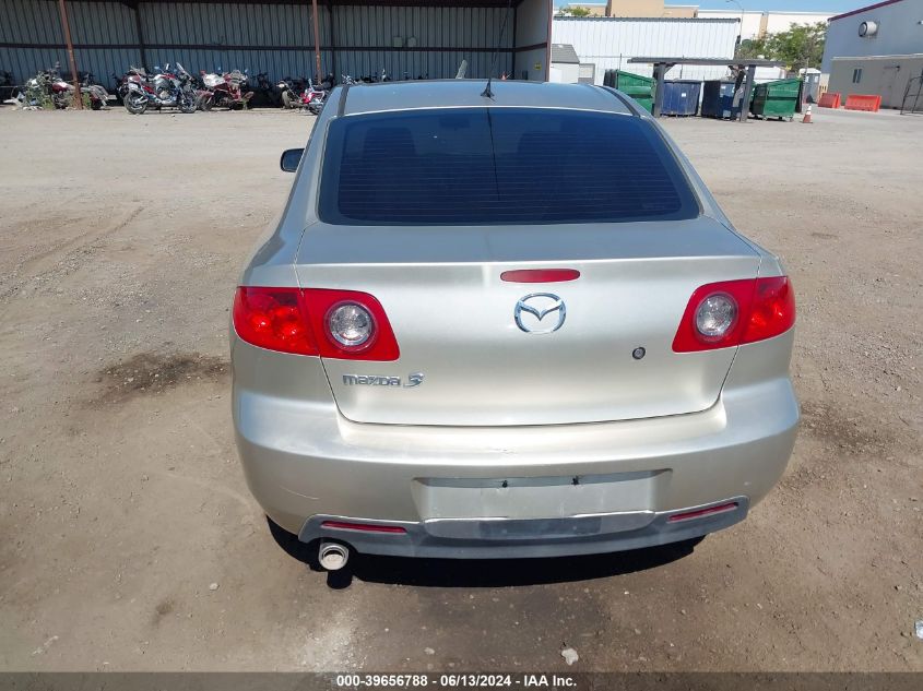 2005 Mazda Mazda3 I VIN: JM1BK12F951291643 Lot: 39656788