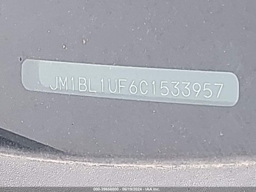 2012 Mazda Mazda3 I Sport VIN: JM1BL1UF6C1533957 Lot: 39656800