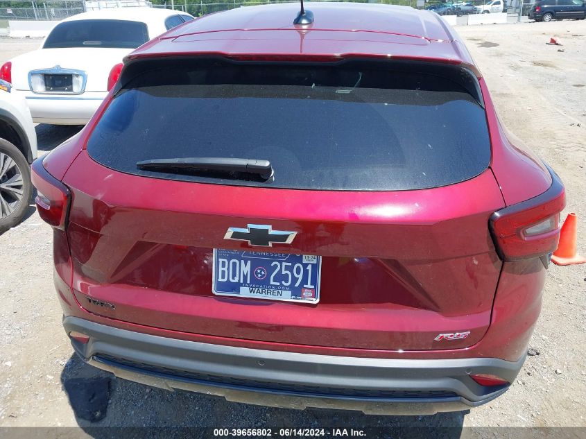 2024 Chevrolet Trax Fwd 1Rs VIN: KL77LGE22RC132663 Lot: 39656802