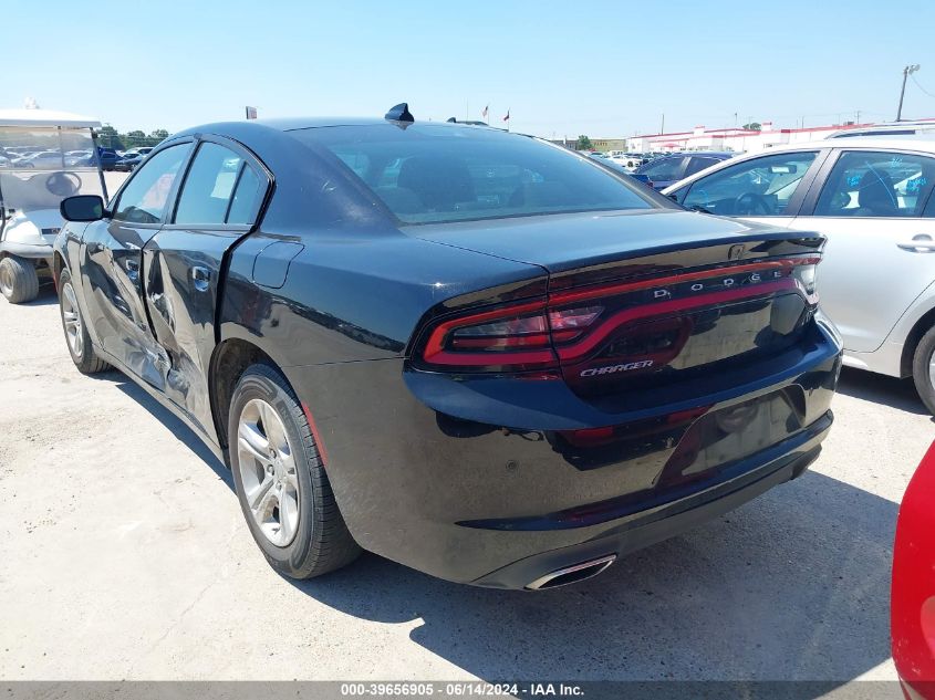 2023 Dodge Charger Sxt VIN: 2C3CDXBG7PH530691 Lot: 39656905