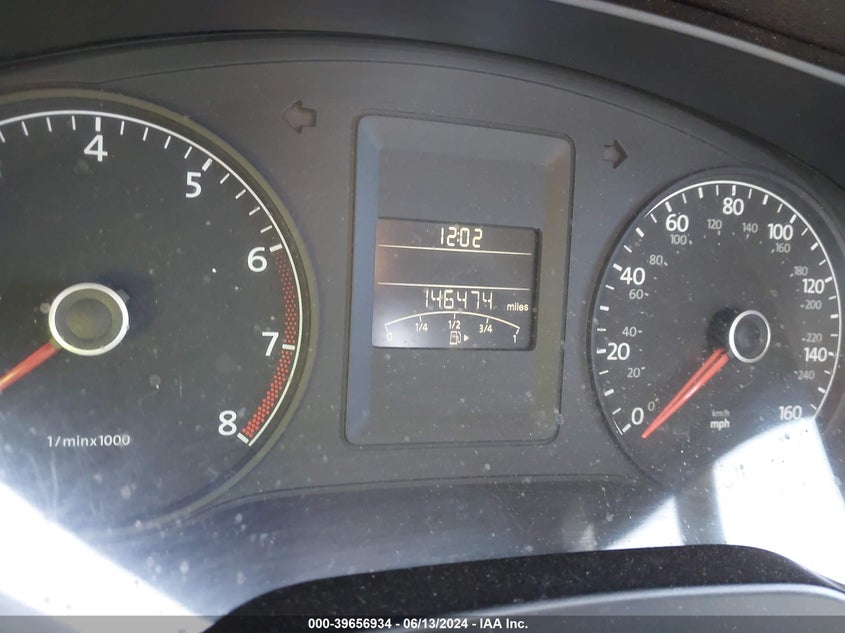 2012 Volkswagen Jetta 2.0L S VIN: 3VW2K7AJ0CM304124 Lot: 39656934