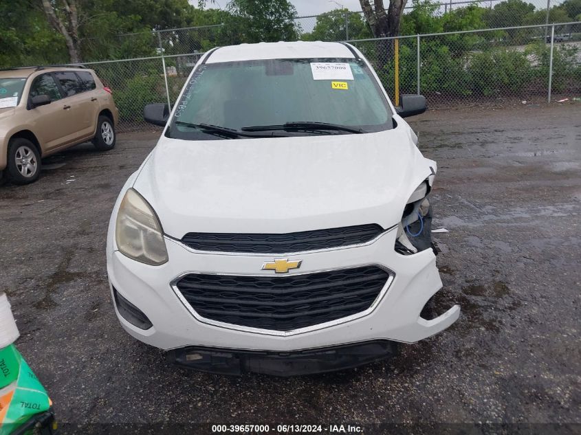 2016 Chevrolet Equinox Ls VIN: 2GNALBEK6G1167180 Lot: 39657000