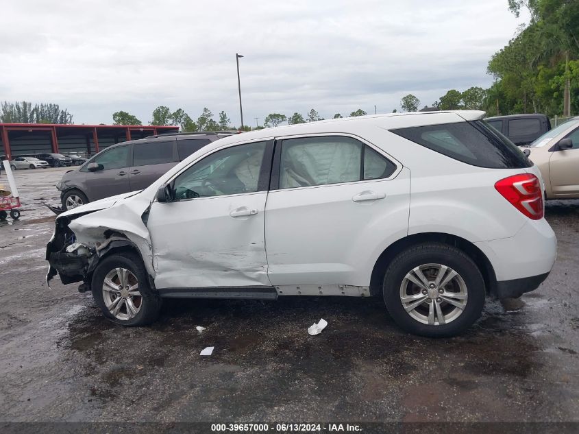 2016 Chevrolet Equinox Ls VIN: 2GNALBEK6G1167180 Lot: 39657000