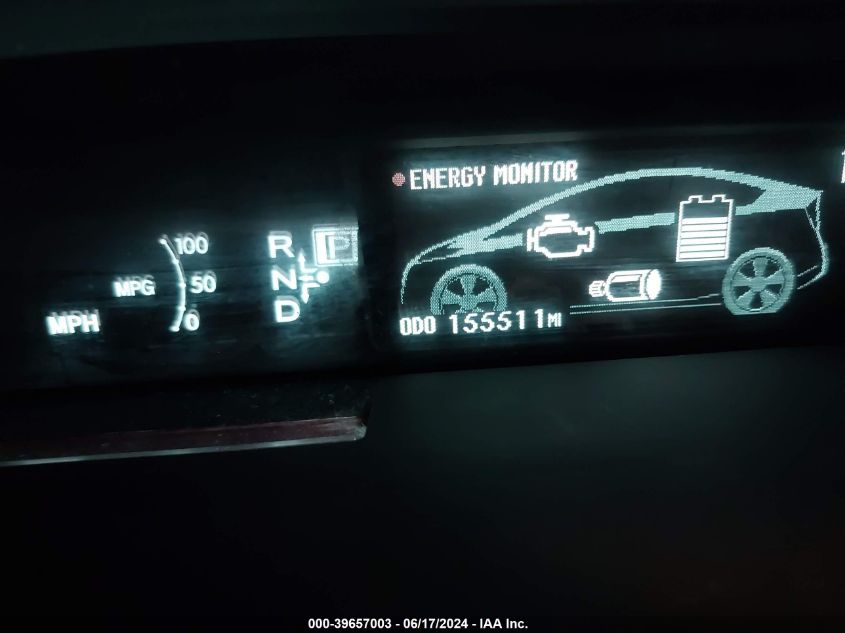 2010 Toyota Prius Iv VIN: JTDKN3DU4A0054461 Lot: 39657003