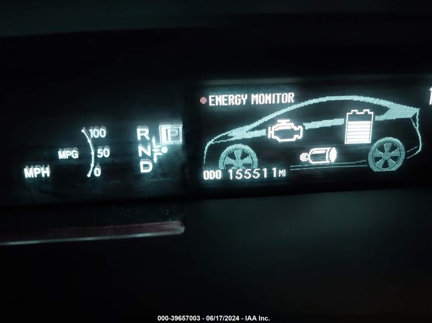 2010 Toyota Prius Iv VIN: JTDKN3DU4A0054461 Lot: 39657003