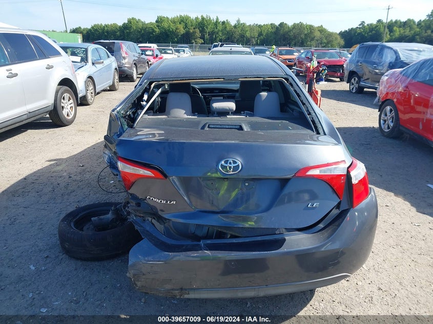 2016 Toyota Corolla L/Le/Le Pls/Prm/S/S Pls VIN: 2T1BURHE1GC690617 Lot: 39657009