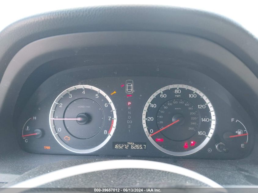 2010 Honda Accord 2.4 Ex-L VIN: 1HGCP2F85AA047930 Lot: 39657012