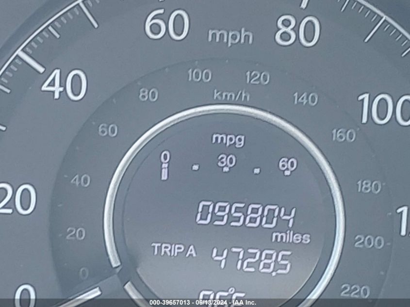 2014 Honda Cr-V Ex VIN: 5J6RM4H57EL023455 Lot: 39657013