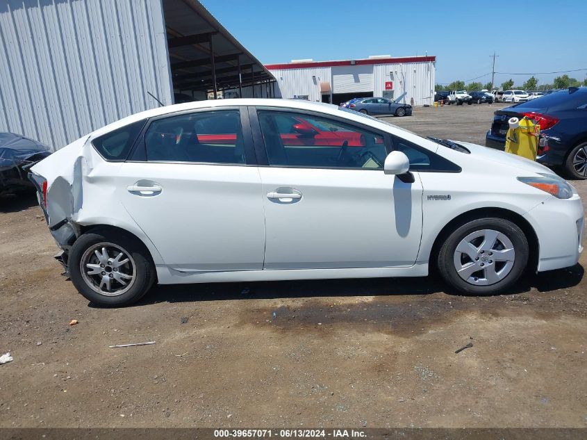 2011 Toyota Prius Three VIN: JTDKN3DUXB1438658 Lot: 39657071