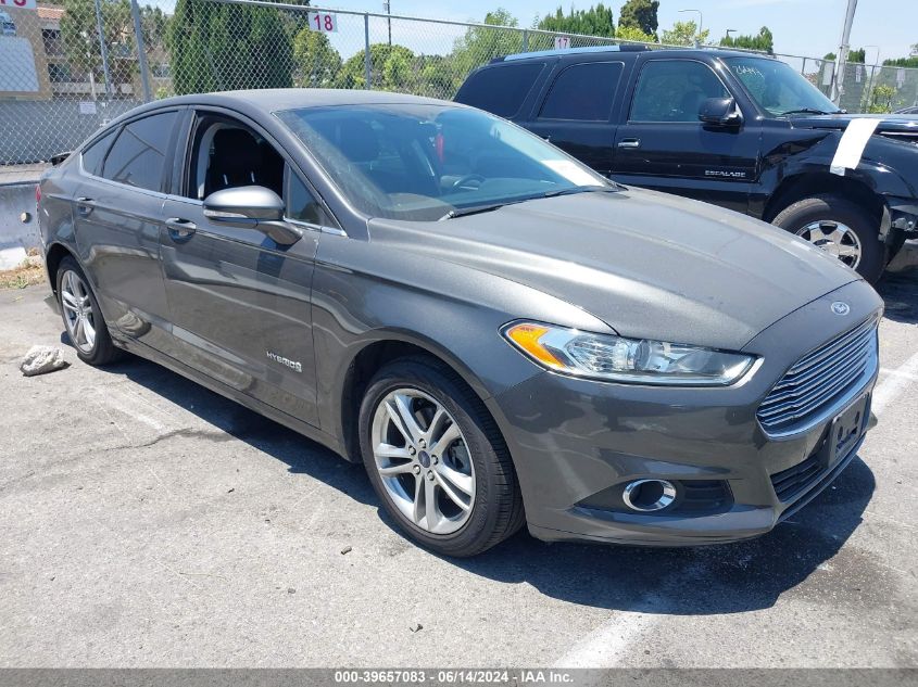 2016 Ford Fusion Hybrid Se VIN: 3FA6P0LUXGR385393 Lot: 39657083