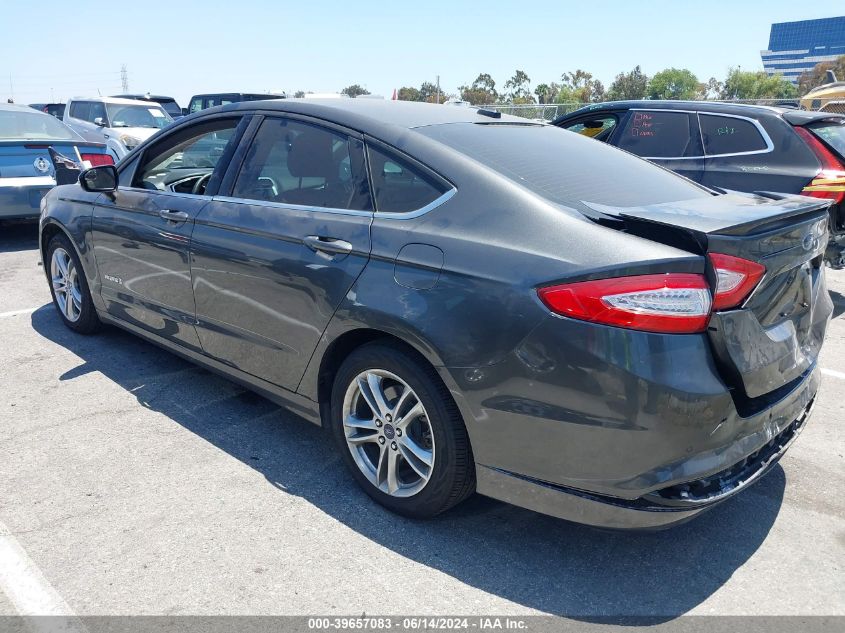 2016 Ford Fusion Hybrid Se VIN: 3FA6P0LUXGR385393 Lot: 39657083