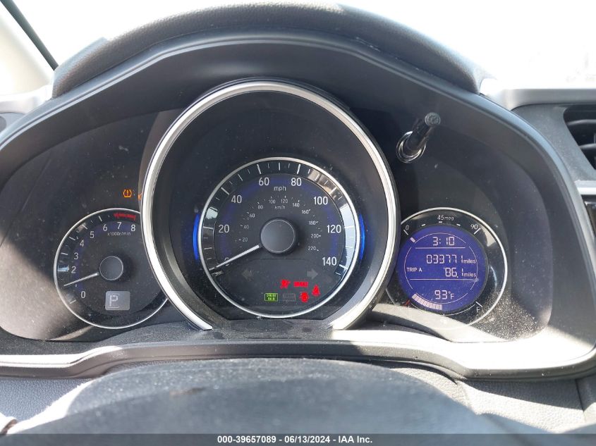 2016 Honda Fit Ex VIN: JHMGK5H73GX040077 Lot: 39657089