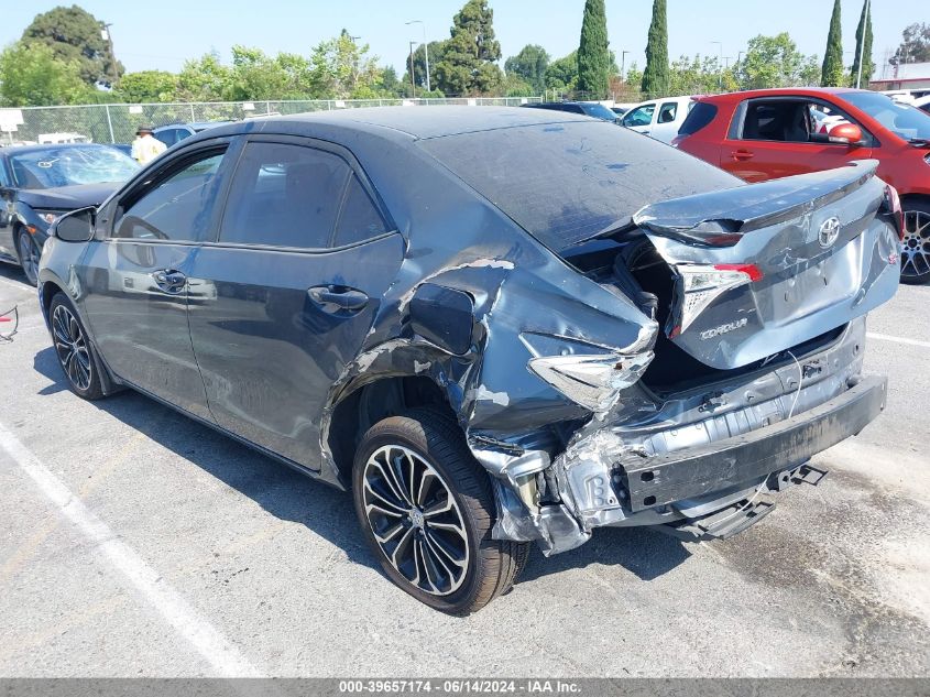 2015 Toyota Corolla S Plus VIN: 5YFBURHE3FP360556 Lot: 39657174