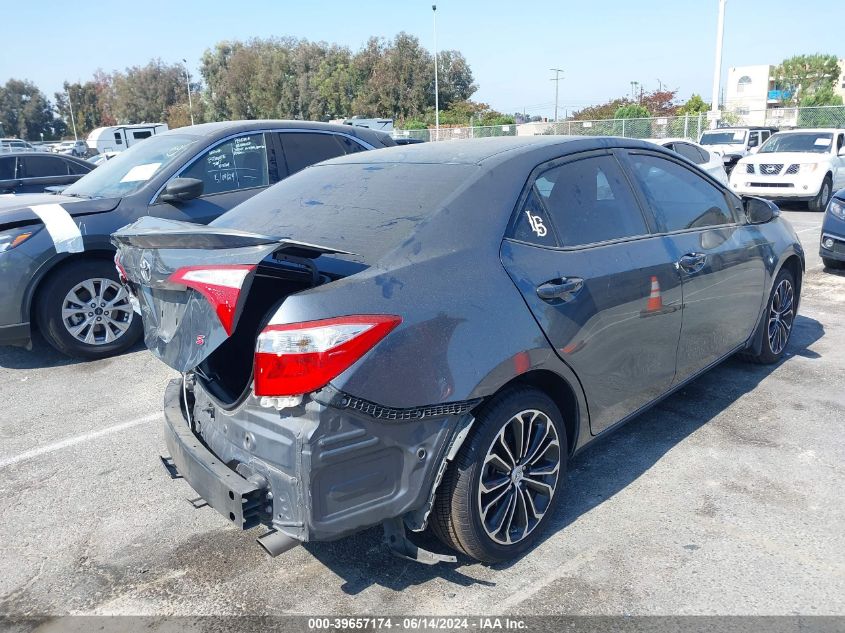 2015 Toyota Corolla S Plus VIN: 5YFBURHE3FP360556 Lot: 39657174