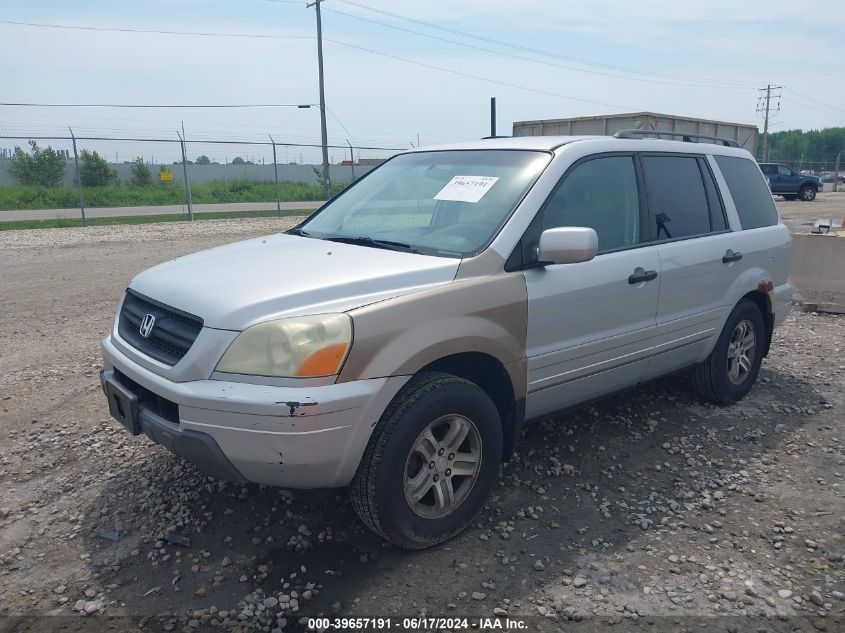 2004 Honda Pilot Ex VIN: 2HKYF18484H607688 Lot: 39657191