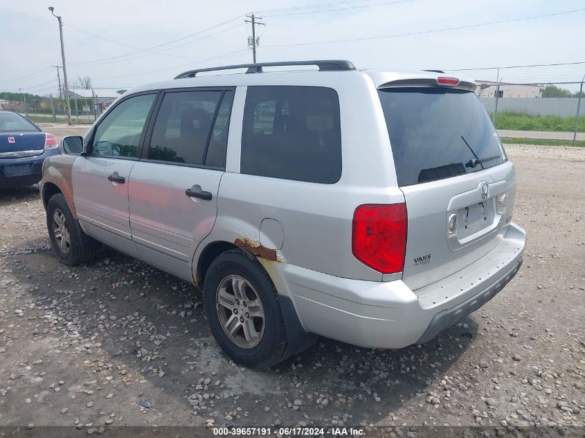 2004 Honda Pilot Ex VIN: 2HKYF18484H607688 Lot: 39657191