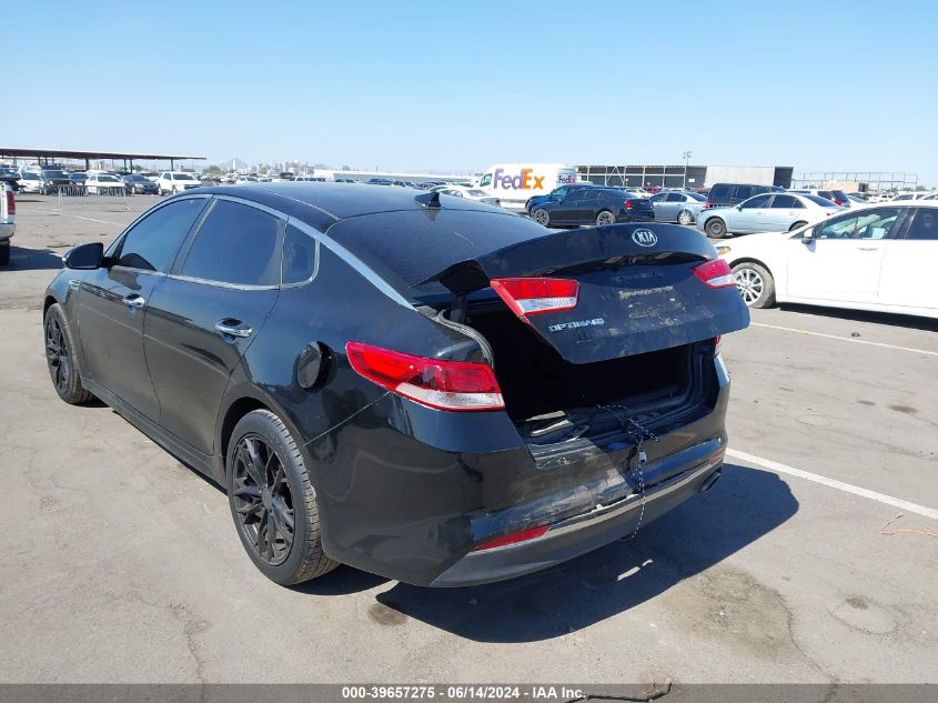 2016 Kia Optima Lx VIN: 5XXGT4L33GG089056 Lot: 39657275