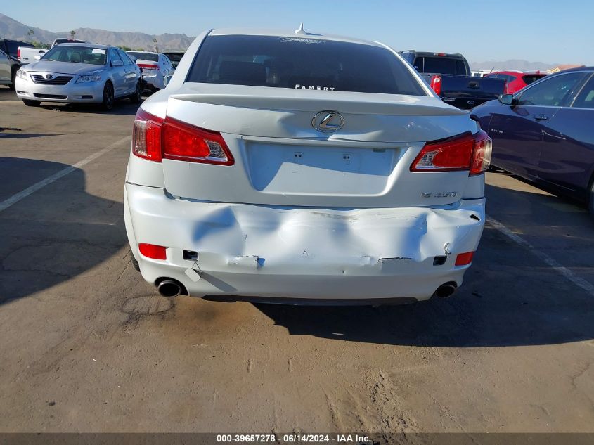 2011 Lexus Is 250 VIN: JTHBF5C27B5148216 Lot: 39657278