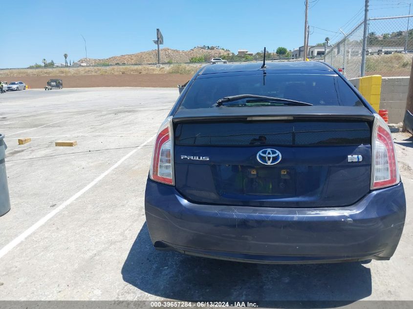 2013 Toyota Prius Two VIN: JTDKN3DU2D1658430 Lot: 39657284