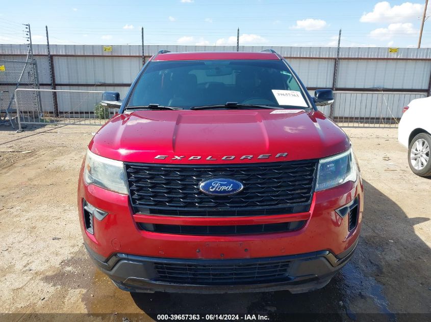 2018 Ford Explorer Sport VIN: 1FM5K8GT5JGB44100 Lot: 39657363