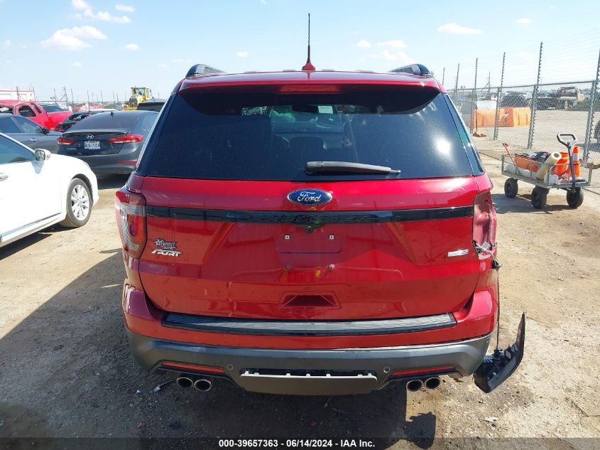 2018 Ford Explorer Sport VIN: 1FM5K8GT5JGB44100 Lot: 39657363