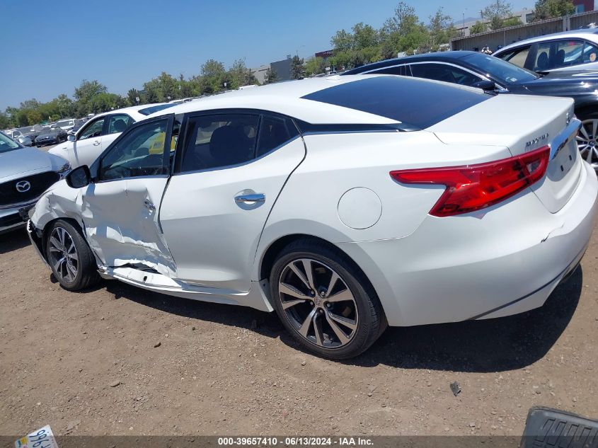 2016 Nissan Maxima 3.5 S VIN: 1N4AA6AP8GC413766 Lot: 39657410