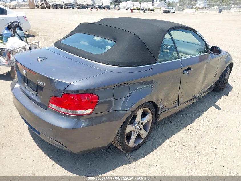 2008 BMW 135I VIN: WBAUN93568VF56083 Lot: 39657444