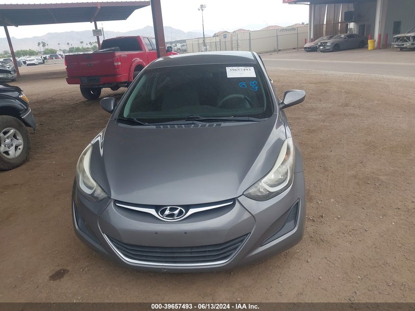 2014 Hyundai Elantra Se VIN: 5NPDH4AE0EH510418 Lot: 39657493