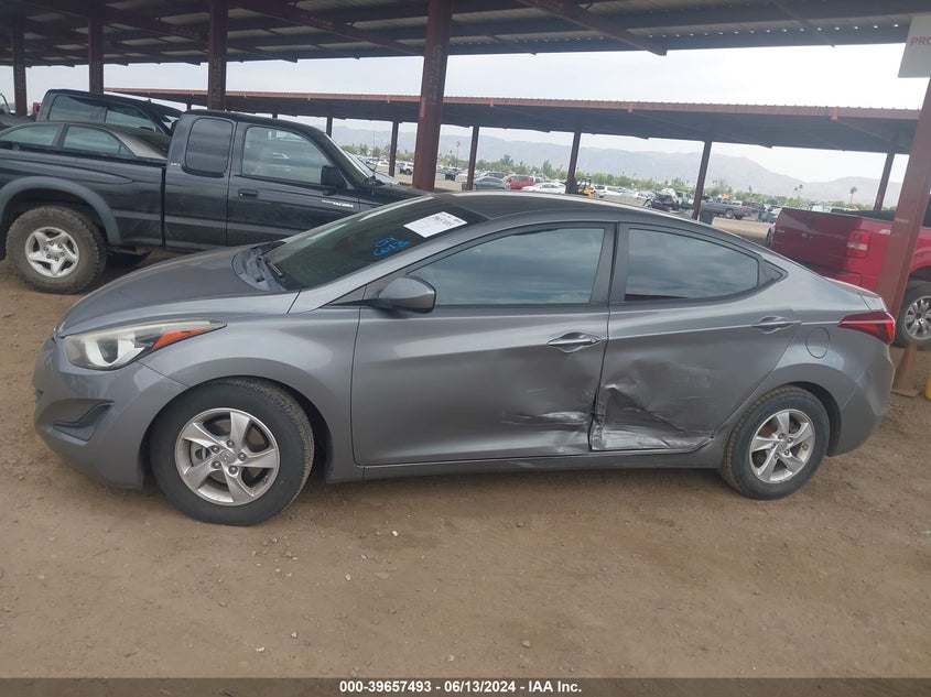 2014 Hyundai Elantra Se VIN: 5NPDH4AE0EH510418 Lot: 39657493