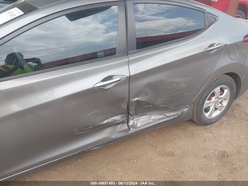2014 Hyundai Elantra Se VIN: 5NPDH4AE0EH510418 Lot: 39657493