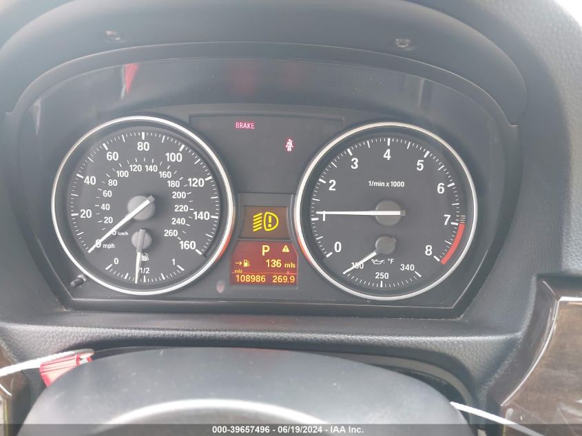 2011 BMW 328I VIN: WBAKE5C57BE755213 Lot: 39657496