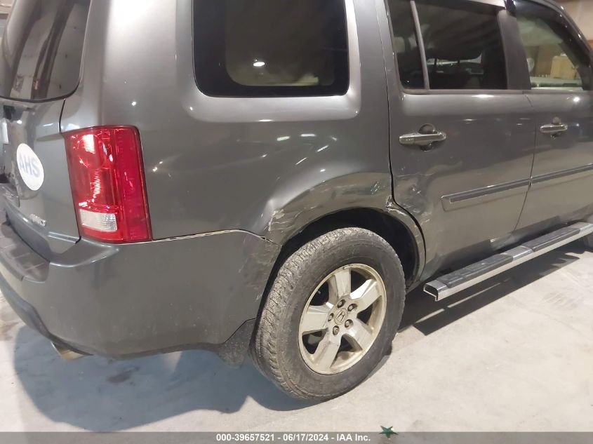 2011 Honda Pilot Exl VIN: 5FNYF4H69BB033052 Lot: 39657521