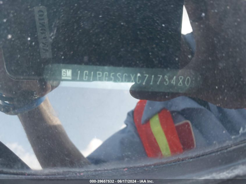 2012 Chevrolet Cruze 2Lt VIN: 1G1PG5SCXC7173480 Lot: 39657532