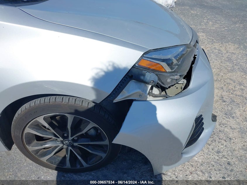 2017 Toyota Corolla Se VIN: 5YFBURHE0HP707778 Lot: 39657534