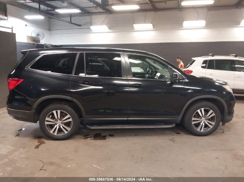 2016 Honda Pilot Ex-L VIN: 5FNYF6H55GB018235 Lot: 39657536