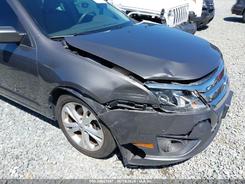 2012 Ford Fusion Se VIN: 3FAHP0HA1CR239742 Lot: 39657597