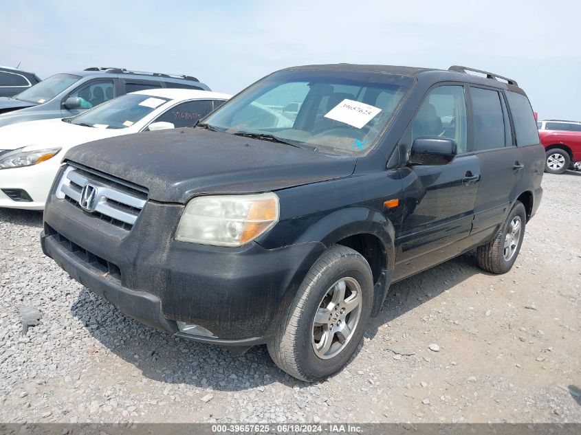 2006 Honda Pilot Ex-L VIN: 2HKYF18526H512460 Lot: 39657625