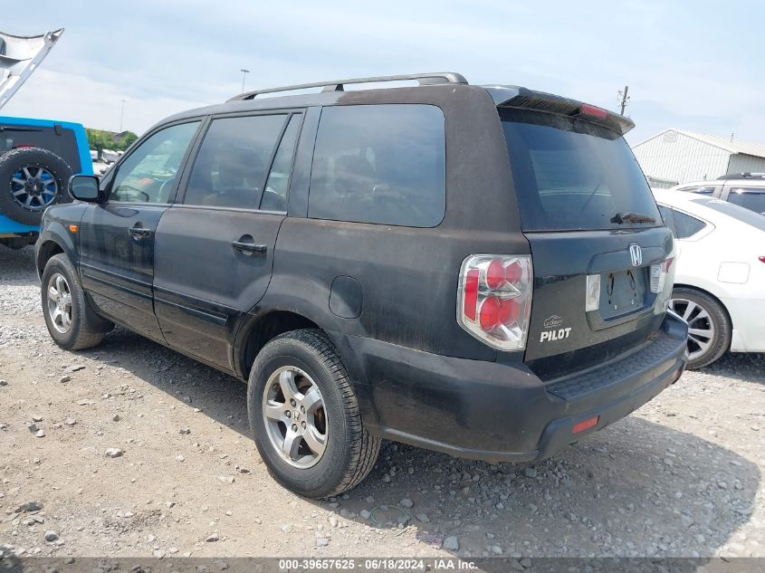 2006 Honda Pilot Ex-L VIN: 2HKYF18526H512460 Lot: 39657625