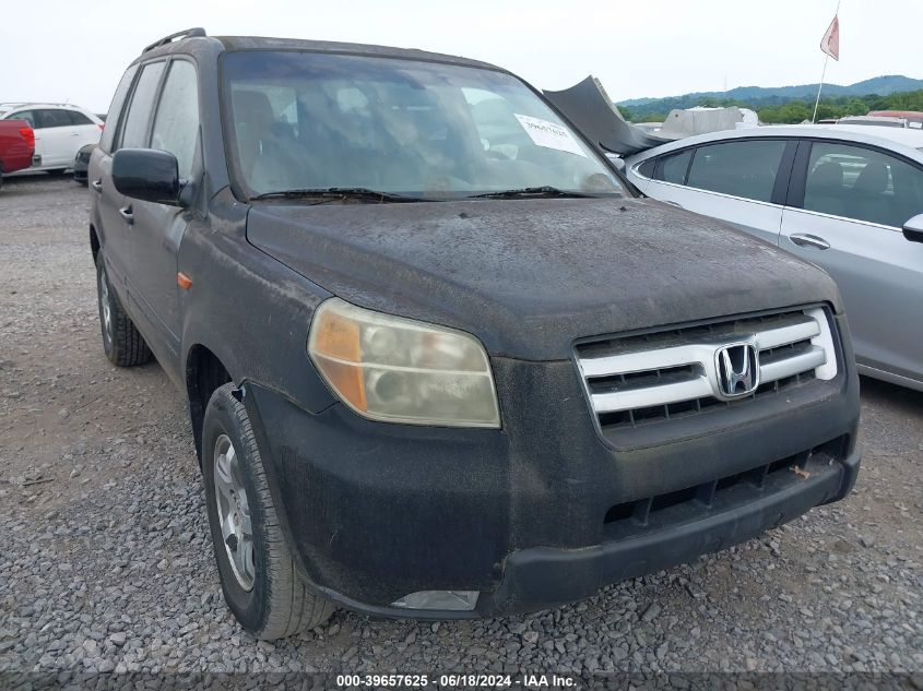 2006 Honda Pilot Ex-L VIN: 2HKYF18526H512460 Lot: 39657625