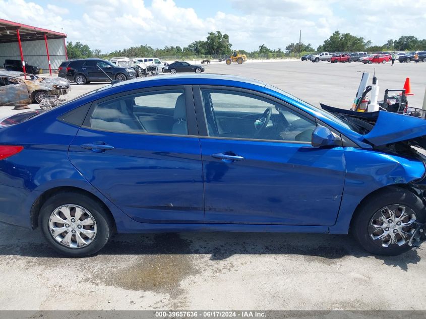 2016 Hyundai Accent Se VIN: KMHCT4AE1GU968807 Lot: 39657636