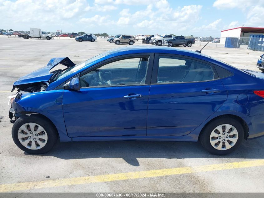 2016 Hyundai Accent Se VIN: KMHCT4AE1GU968807 Lot: 39657636