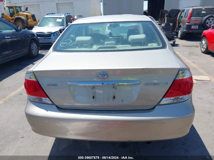 2005 Toyota Camry Le VIN: 4T1BE32K05U992906 Lot: 39657679