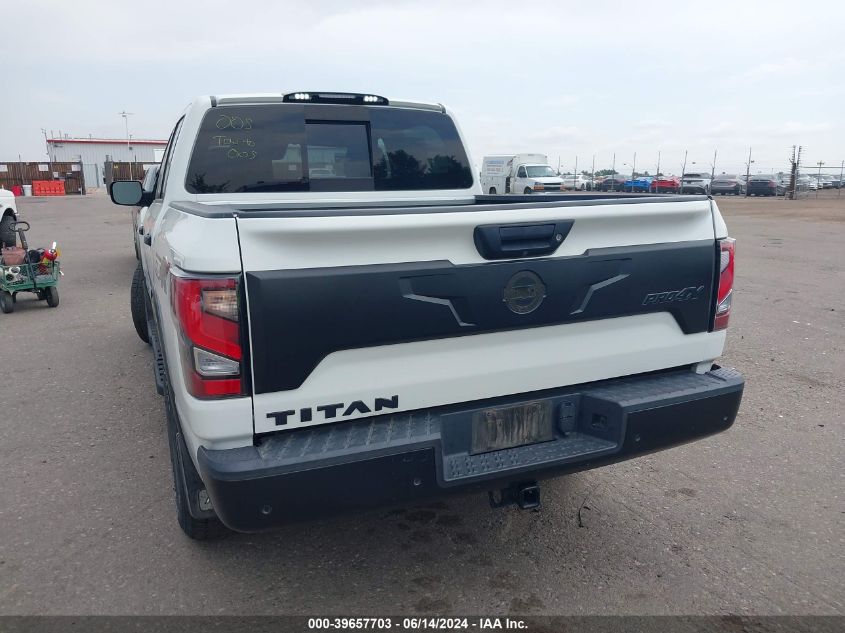 2021 Nissan Titan Pro-4X 4X4 VIN: 1N6AA1ED5MN523247 Lot: 39657703