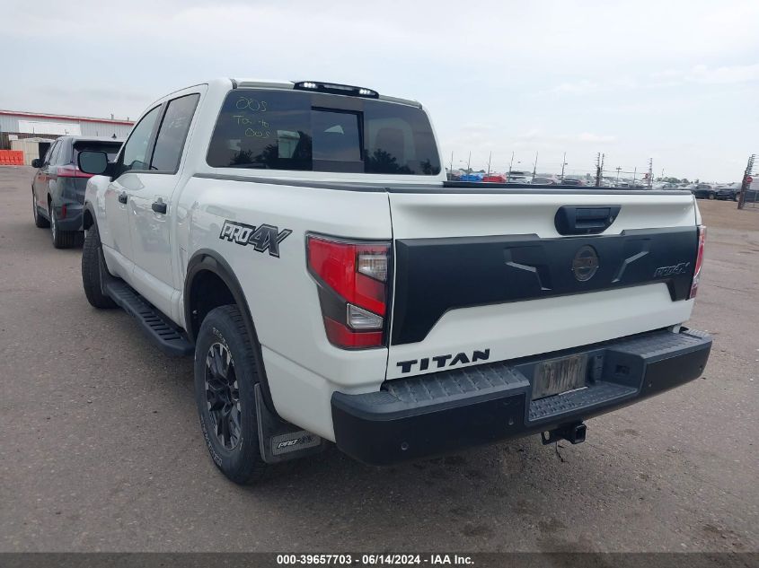 2021 Nissan Titan Pro-4X 4X4 VIN: 1N6AA1ED5MN523247 Lot: 39657703