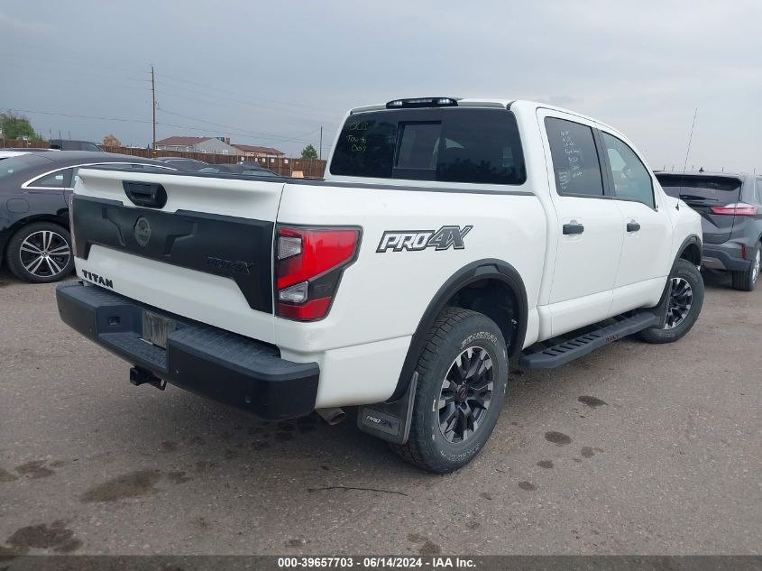 2021 Nissan Titan Pro-4X 4X4 VIN: 1N6AA1ED5MN523247 Lot: 39657703