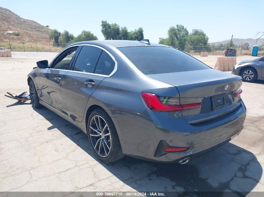 2020 BMW 330I VIN: 3MW5R1J09L8B39907 Lot: 39657710