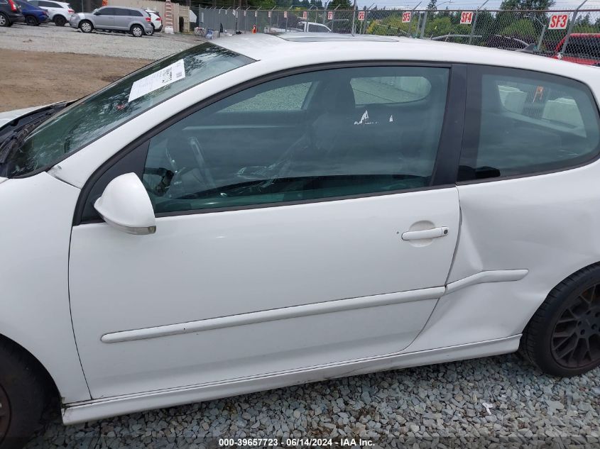 2007 Volkswagen Gti 2-Door VIN: WVWEV71K87W043346 Lot: 39657723