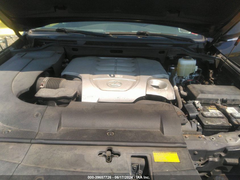 2011 Lexus Lx 570 VIN: JTJHY7AX2B4070396 Lot: 39657726