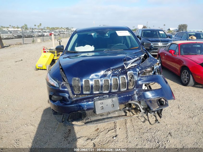 2016 Jeep Cherokee Sport VIN: 1C4PJLAB1GW275638 Lot: 39657731