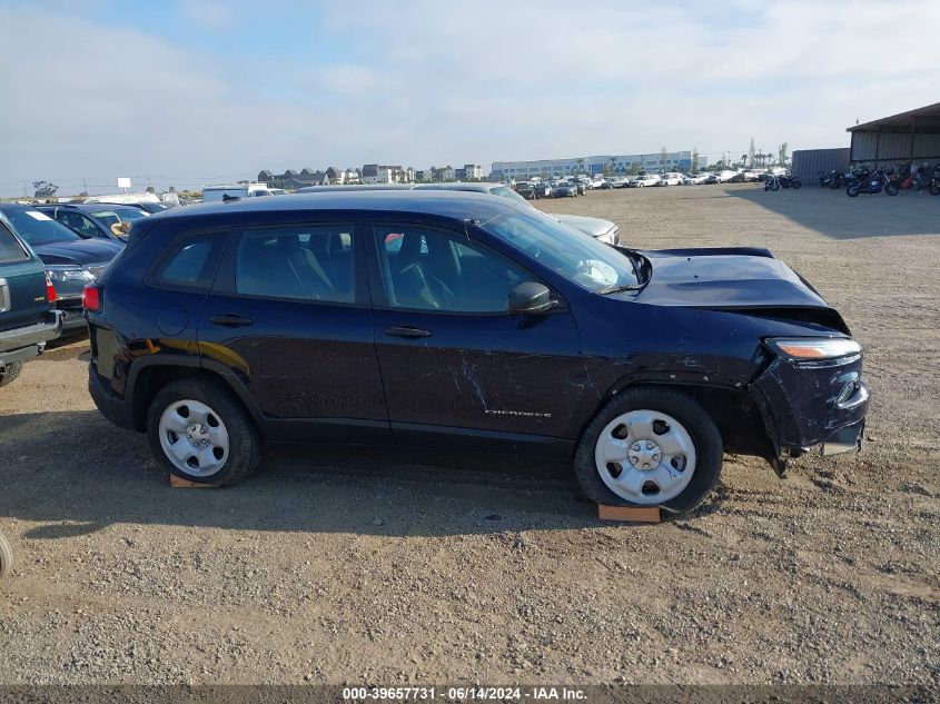 2016 Jeep Cherokee Sport VIN: 1C4PJLAB1GW275638 Lot: 39657731